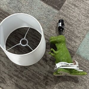 Whimsical Green Dinosaur Lamp